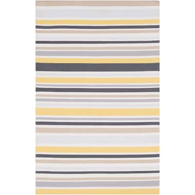 Breisgau Traditional Striped Indoor/ Outdoor Area Rug - 5' x 7'6"