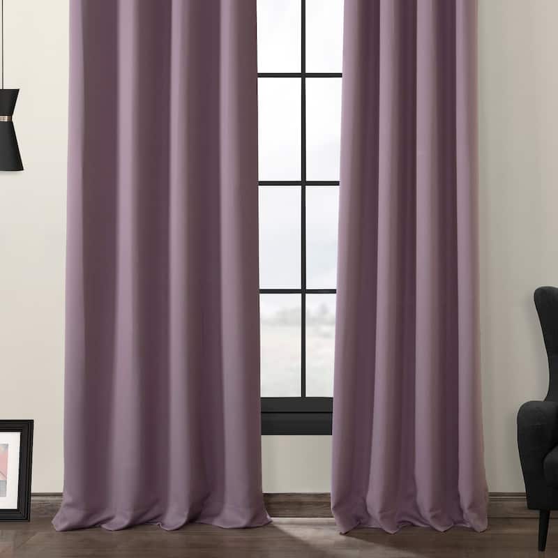Exclusive Fabrics Grommet Room Darkening Curtain Panel Pair (2 Panels)