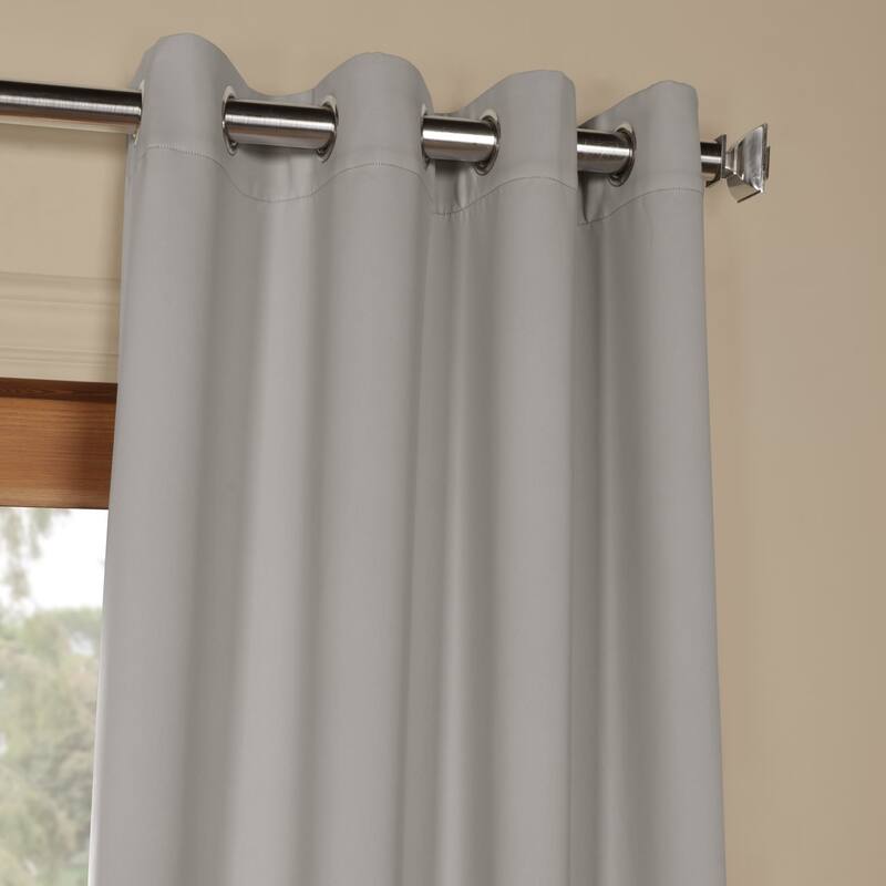 Exclusive Fabrics Grommet Room Darkening Curtain Panel Pair (2 Panels)