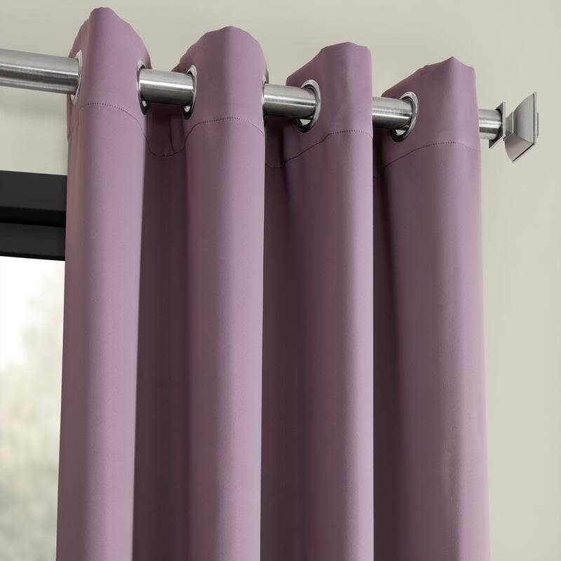 Exclusive Fabrics Grommet Room Darkening Curtain Panel Pair (2 Panels)