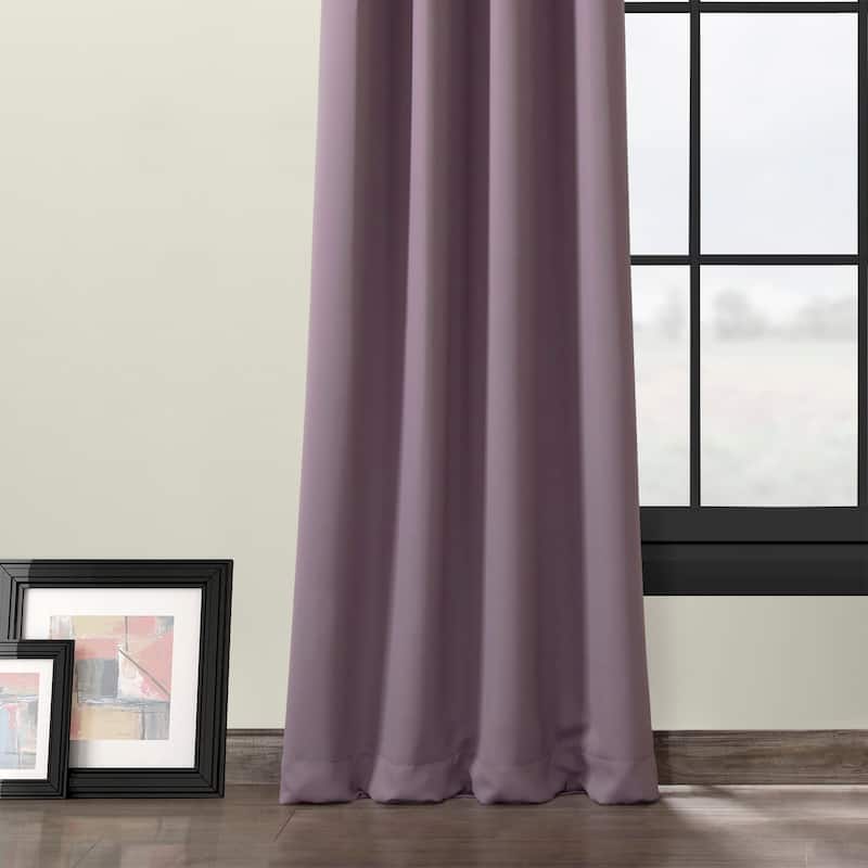 Exclusive Fabrics Grommet Room Darkening Curtain Panel Pair (2 Panels)