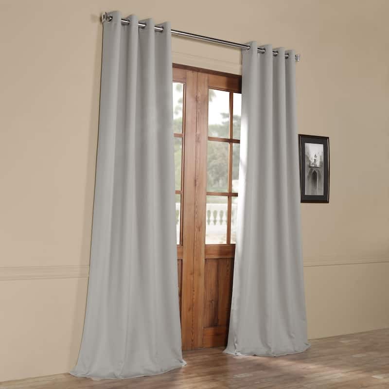 Exclusive Fabrics Grommet Room Darkening Curtain Panel Pair (2 Panels)