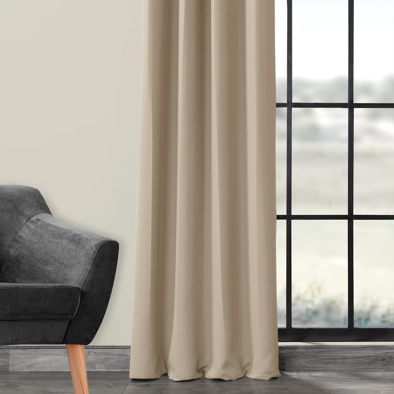 Exclusive Fabrics Grommet Room Darkening Curtain Panel Pair (2 Panels)