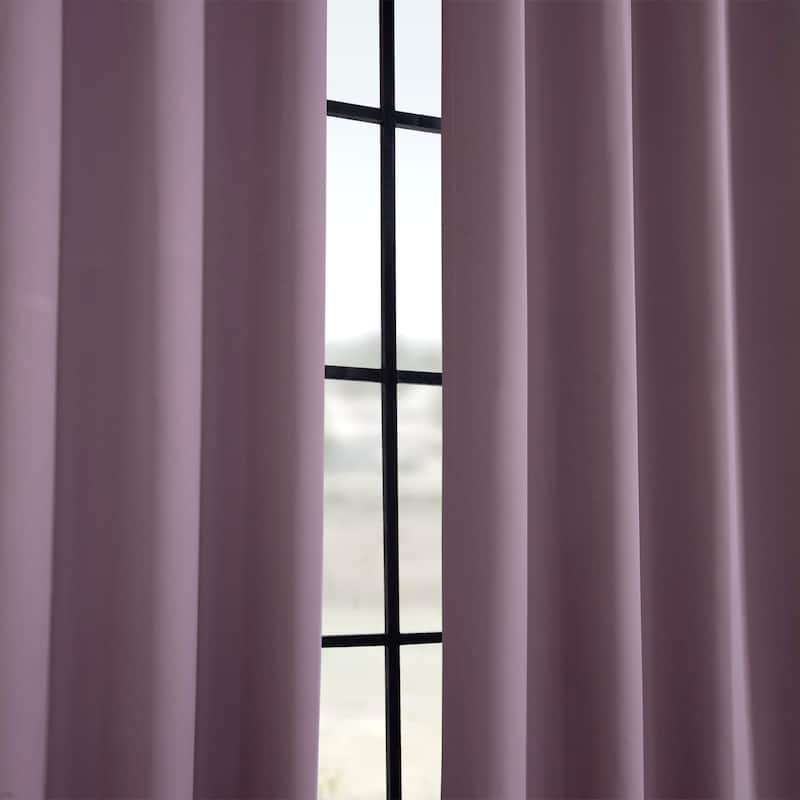 Exclusive Fabrics Grommet Room Darkening Curtain Panel Pair (2 Panels)