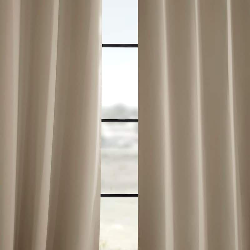 Exclusive Fabrics Grommet Room Darkening Curtain Panel Pair (2 Panels)
