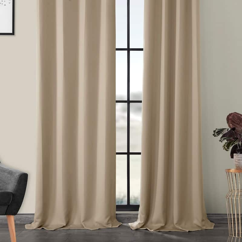 Exclusive Fabrics Grommet Room Darkening Curtain Panel Pair (2 Panels)