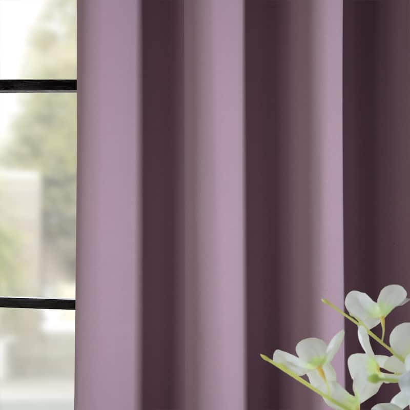 Exclusive Fabrics Grommet Room Darkening Curtain Panel Pair (2 Panels)