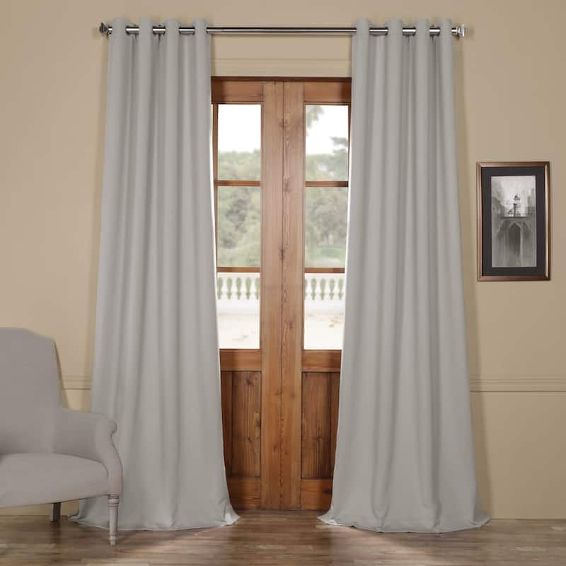 Exclusive Fabrics Grommet Room Darkening Curtain Panel Pair (2 Panels)