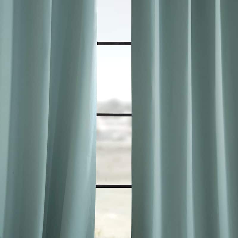 Exclusive Fabrics Grommet Room Darkening Curtain Panel Pair (2 Panels)