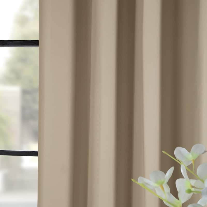 Exclusive Fabrics Grommet Room Darkening Curtain Panel Pair (2 Panels)