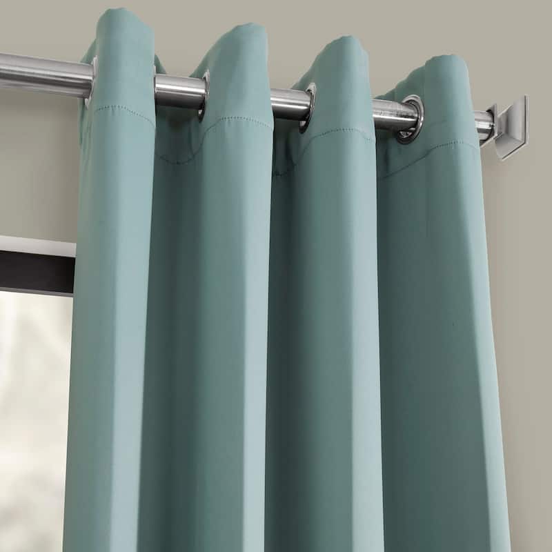 Exclusive Fabrics Grommet Room Darkening Curtain Panel Pair (2 Panels)