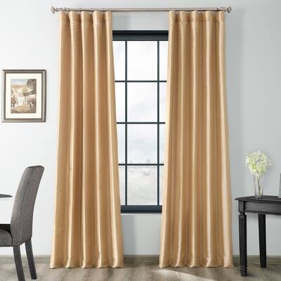 Buy Gold Faux Silk Curtains Drapes Online At Overstock Our