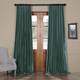 Exclusive Fabrics Blackout Extrawide Faux Dupioni Curtain (1 Panel) - 100 x 84 - Peacock