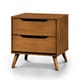 preview thumbnail 3 of 3, Furniture of America Fopp Mid-century Oak 3-piece Bedroom Set