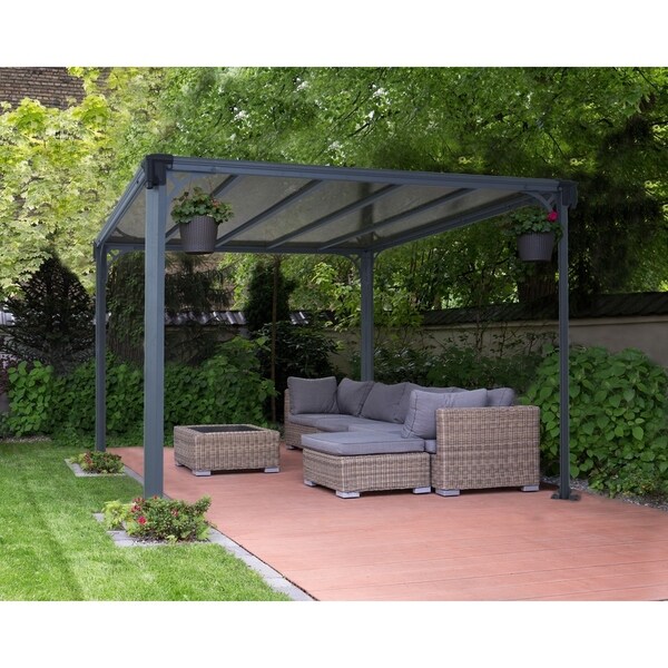 Shop Palram Milano 3000 10 ft. x 10 ft. Hard Top Gazebo ...