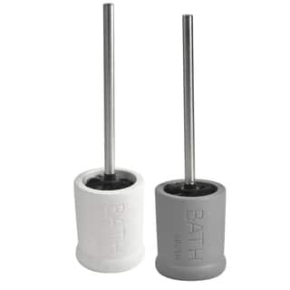 Ceramic Toilet Brushes Holders Online At Our Evideco Stoneware Toilet Bowl Brush And Holder Bath