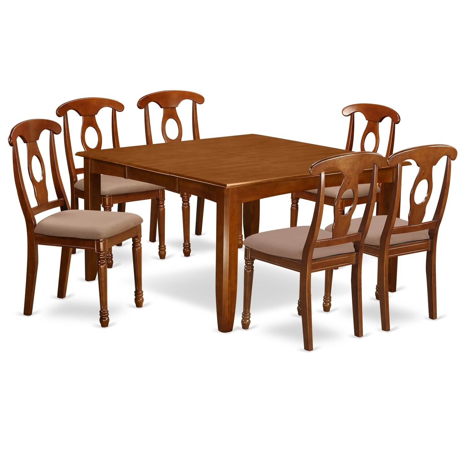 Shop Pfna7 Sbr 7 Pc Formal Dining Set For 6 Dining Table And 6 Chairs Overstock 17676413