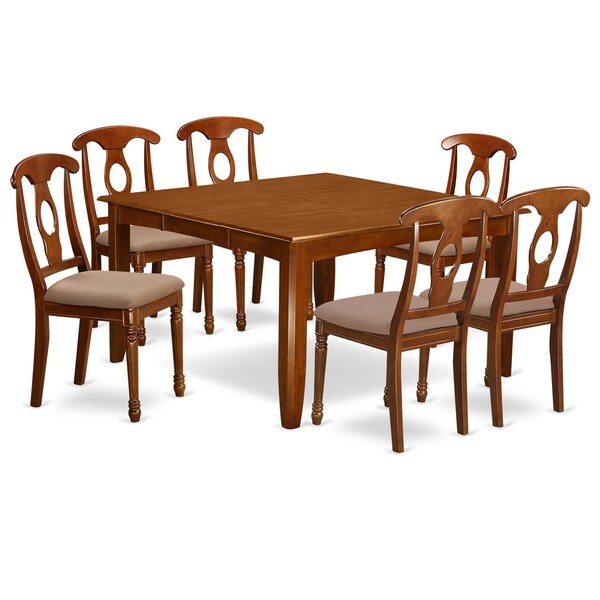 Pfna7 Sbr 7 Pc Formal Dining Set For 6 Table And Pfna7 Sbr 7 Pc Formal Dining Set For 6 Table And Chairs