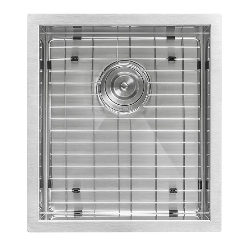 Ruvati 16-inch Undermount 16 Gauge Zero Radius Bar Prep Sink Stainless Steel Single Bowl - RVH7111 - 16" x 18"