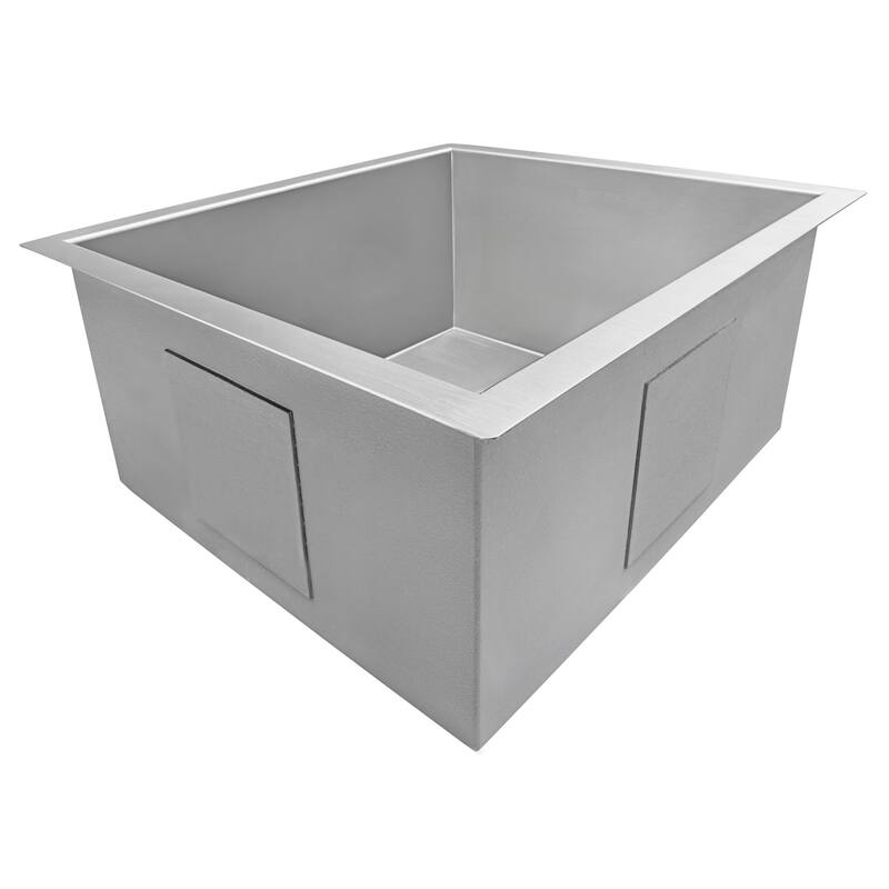 Ruvati 16-inch Undermount 16 Gauge Zero Radius Bar Prep Sink Stainless Steel Single Bowl - RVH7111 - 16" x 18"