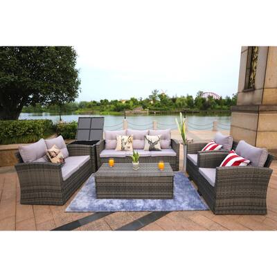 High Back Pvc Wicker Patio Furniture Find Great Outdoor Seating Dining Deals Shopping At Overstock