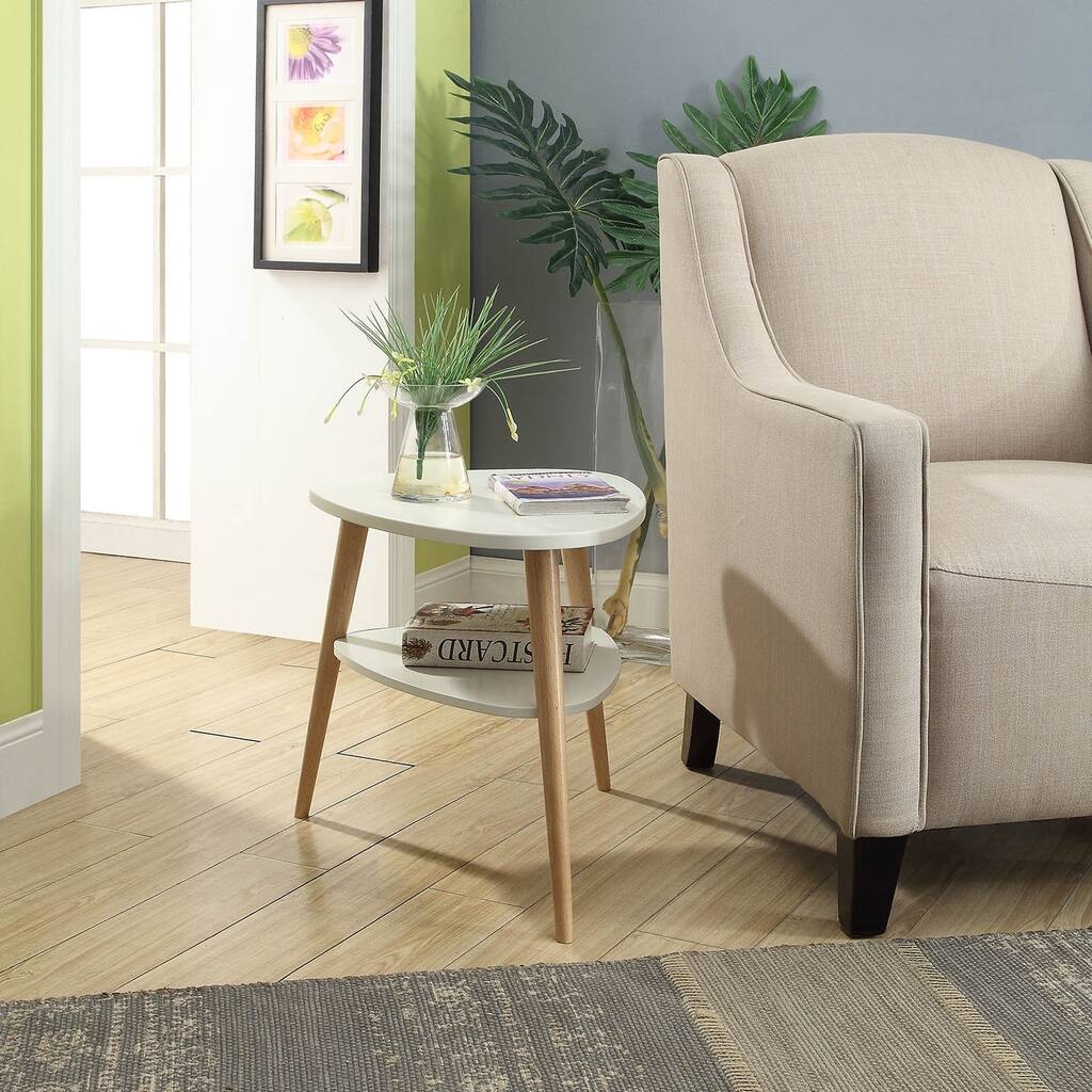 Milo Triangle Accent Table With Round Legs