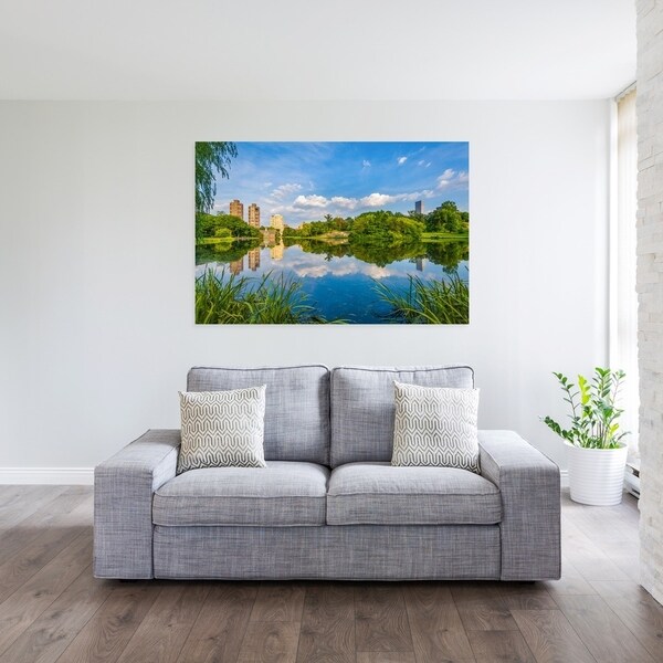 Noir Gallery Harlem Meer at Central Park NYC Photo Print on Metal.