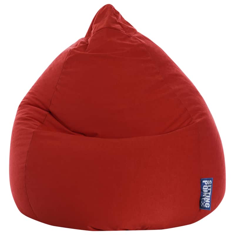 Easy Microfiber Bean Bag Chair - Red