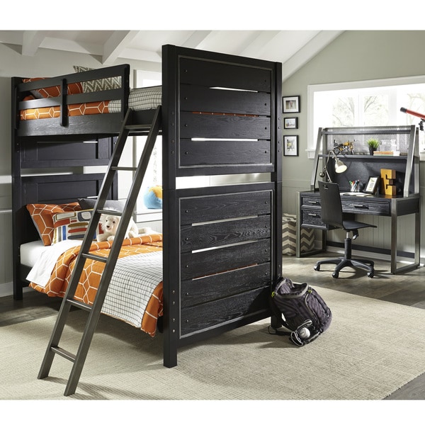 Pulaski Graphite Youth Bunk Bed with Full Extension