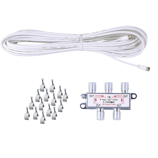 LAVA HD2805 HDTV DIGITAL ROTOR AMPLIFIED OUTDOOR TV ANTENNA HD UHF VHF FM CABLE