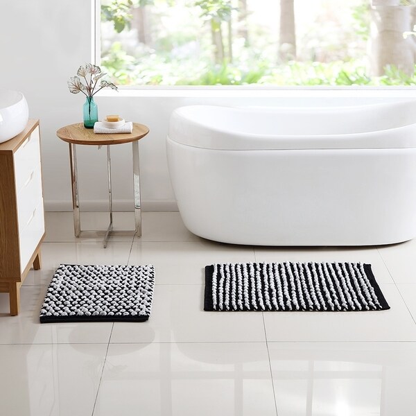 VCNY Home Reily Two Tone Bath Rug Set
