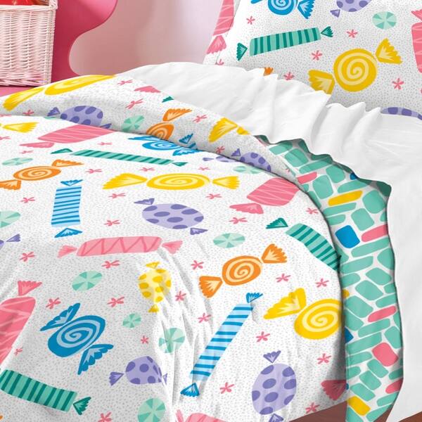 Shop Dream Factory Candy 3 Piece Comforter Set Free Shipping