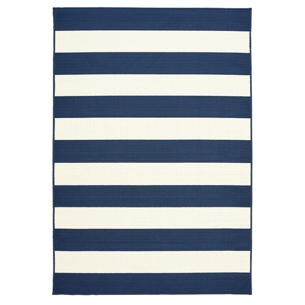 Shop Awning Stripe Indoor Outdoor Area Rug - 6\'7\ Shop Awning Stripe Indoor Outdoor Area Rug - 6\'7\
