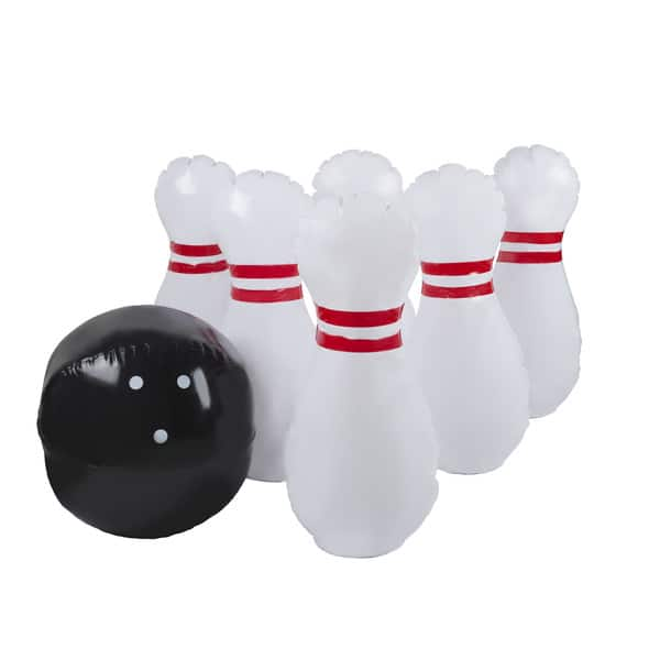 slide 2 of 6, Hey! Play! Kids Giant Bowling Game Set Inflatable Jumbo Bowling Pins and Ball