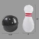 preview thumbnail 5 of 4, Hey! Play! Kids Giant Bowling Game Set Inflatable Jumbo Bowling Pins and Ball