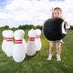 preview thumbnail 2 of 4, Hey! Play! Kids Giant Bowling Game Set Inflatable Jumbo Bowling Pins and Ball