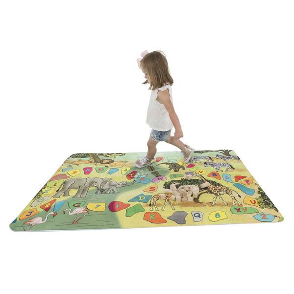 Shop Hey Play Baby Play Mat For Kids Microfiber Flannel Fleece