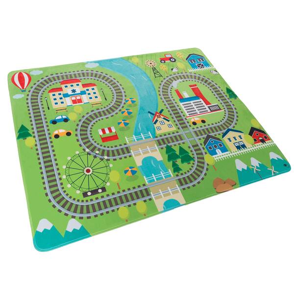 Shop Hey Play Baby Play Mat For Kids Microfiber Flannel Fleece