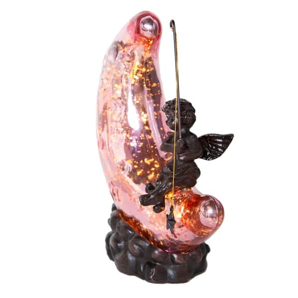Pink Moon and Cherub Accent Lamp Pink Moon and Cherub Accent Lamp