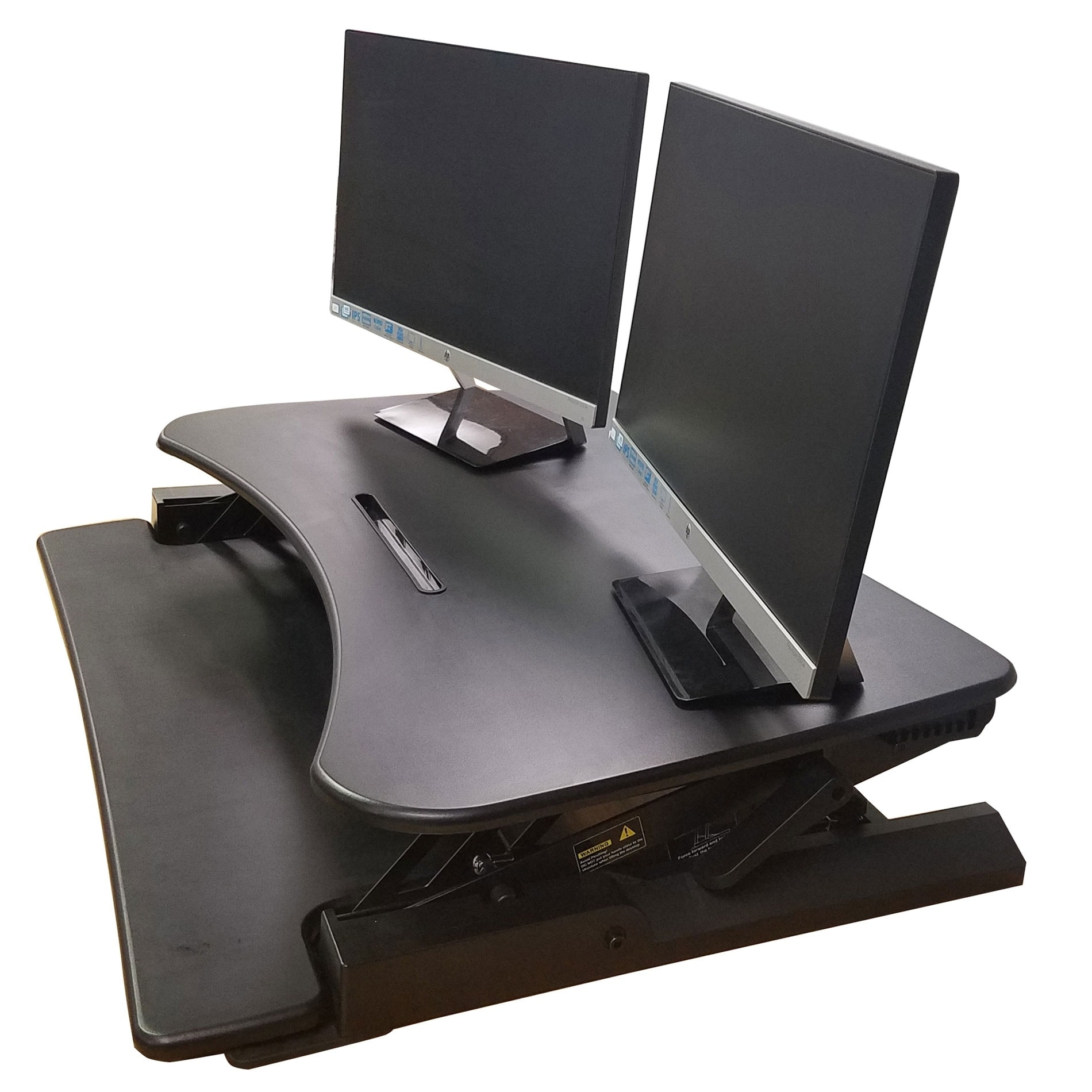 Boonliving Adjustable Desk Sit And Stand Computer Riser For Home And Office Use Ergonomic Workstation With Keyboard Tray Overstock 17696635