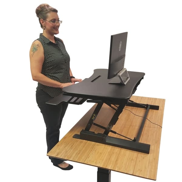 Shop Boonliving Adjustable Desk Sit And Stand Computer Riser For