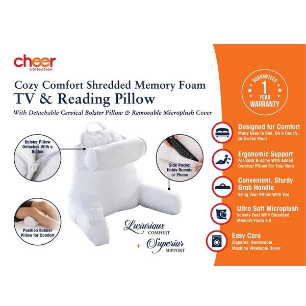 Shop Cheer Collection Extra Large Tv Pillow With Detachable