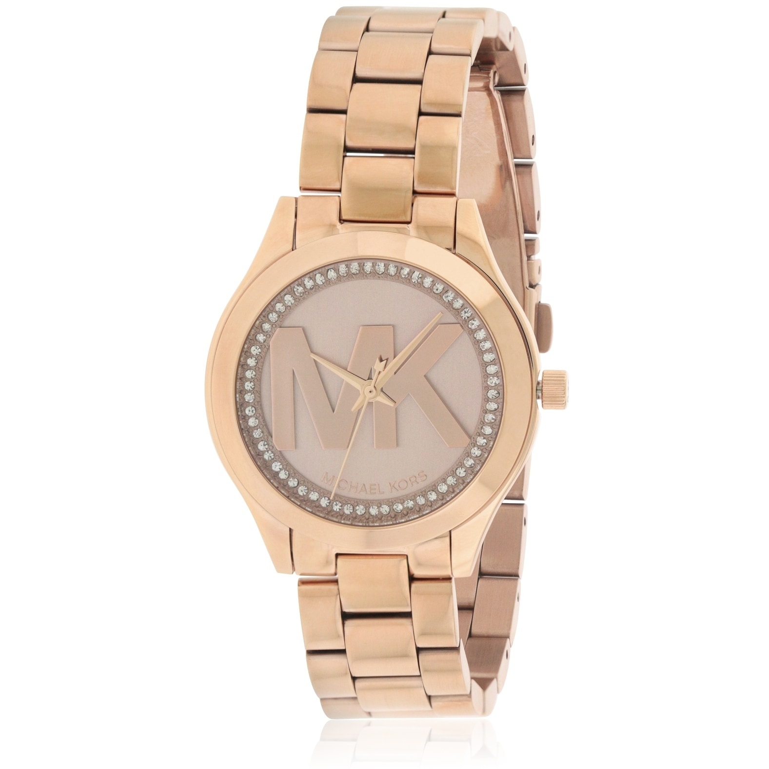 michael kors mini slim runway watch rose gold