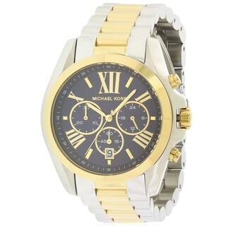 michael kors two tone bradshaw watch