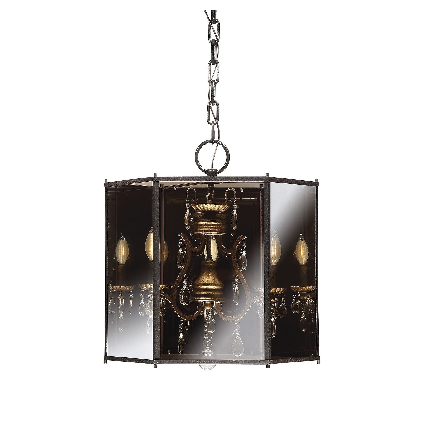 Endicott 3 Light Chandelier Shadow Smoke - Chandeliers For Bedrooms by Overstock.com