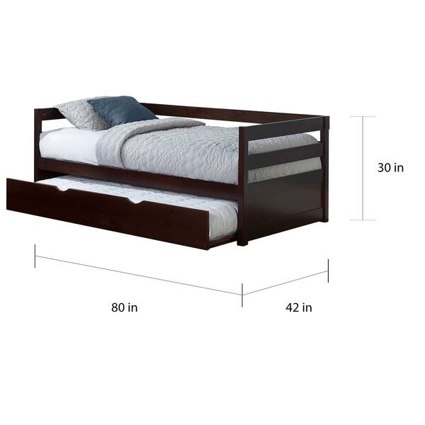 Shop Hillsdale Caspian Daybed With Trundle Chocolate On Sale