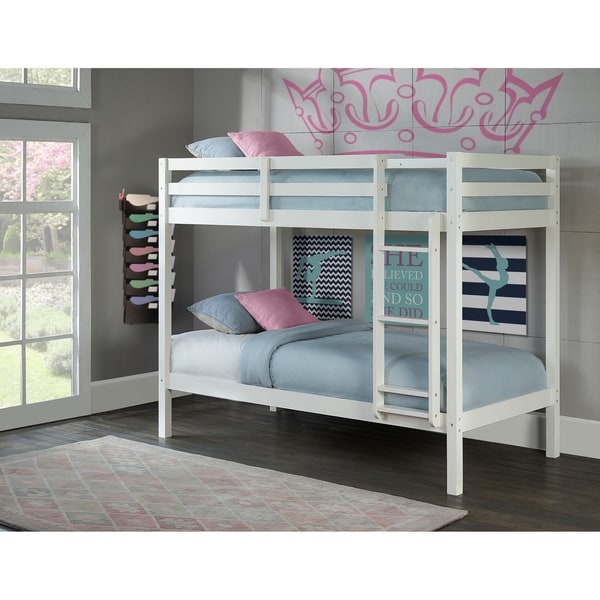 Hillsdale Caspian Twin Over Twin Bunk, White