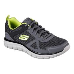 Shop Men's Skechers Track Bucolo Training Shoe Charcoal/Lime - On Sale ...