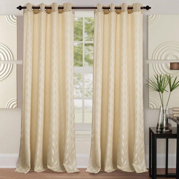 RT Designers Collection Napa Jacquard 84-inch Grommet Curtain Panel - 54 x 84 in.
