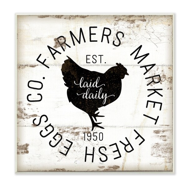 Stupell Industries Fresh Egg Co Vintage Sign Wall Plaque Art